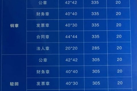 拉薩刻公章需要什么資料，多少錢一個(gè)，要多久？刻制全套印章又要多少錢？