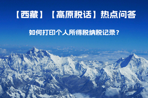 如何打印個(gè)人所得稅納稅記錄？